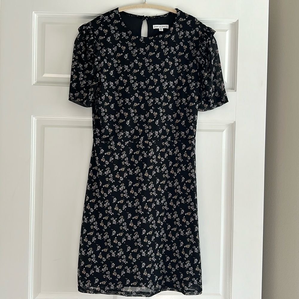Floral mesh dress